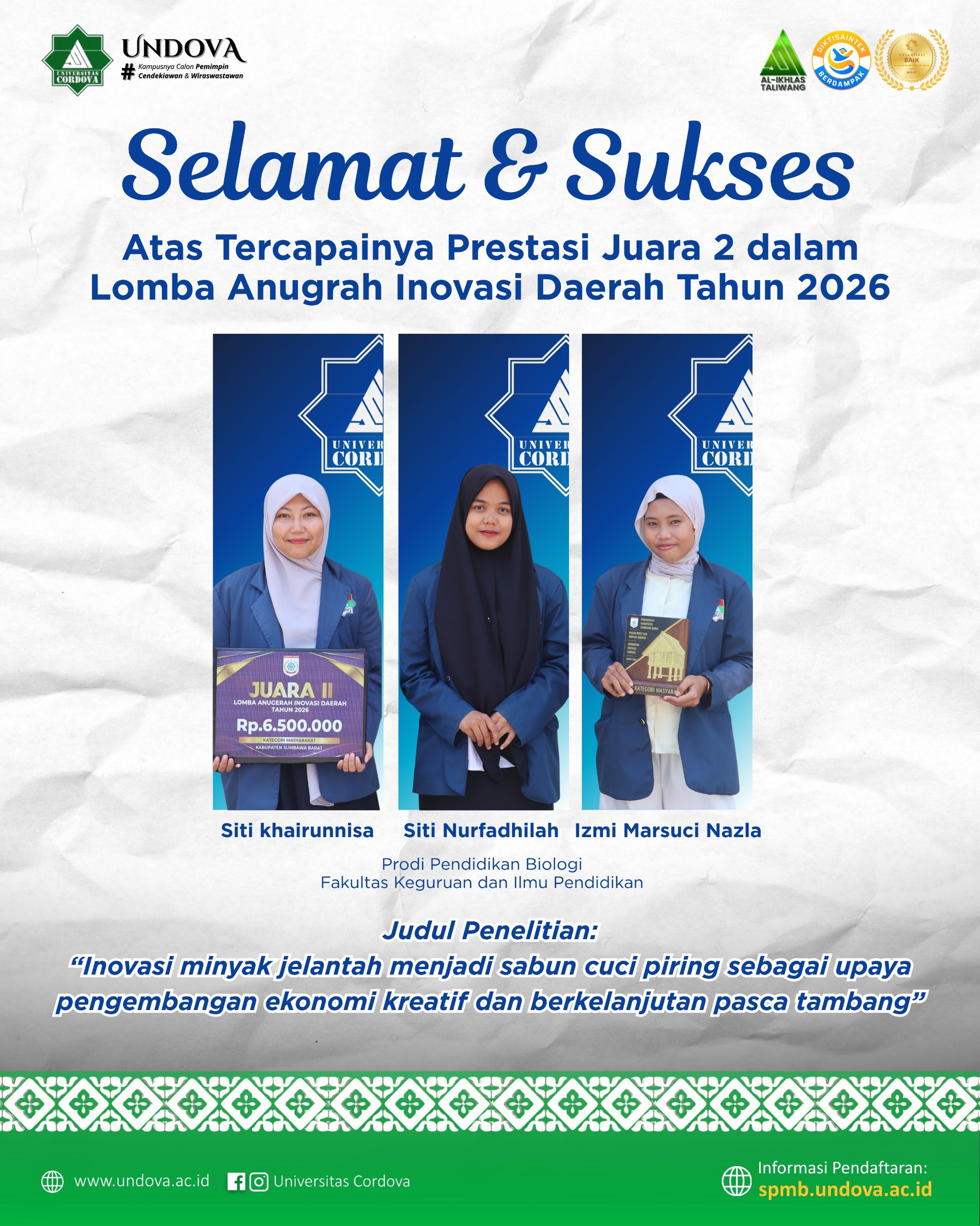 ALHAMDULILLAH, JUARA 2.